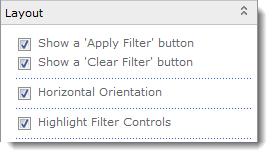 FilterPoint - layout configuration