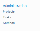 Administration Menu